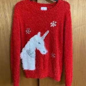 Unicorn & Snowflake Sweater
